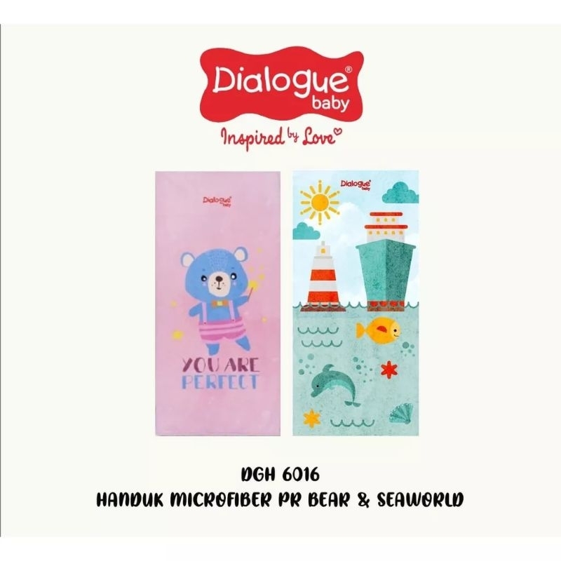 Dialogue Handuk Mandi Anak Bayi Microfiber Baby Print  DFB6016 DFB6017