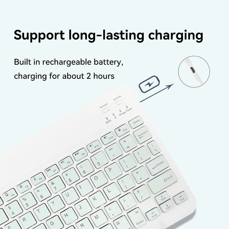 Papan kekunci Universal Bluetooth Mouse Wireless Mini Slim Keyboards &amp; Mouse Light Portable Thin
