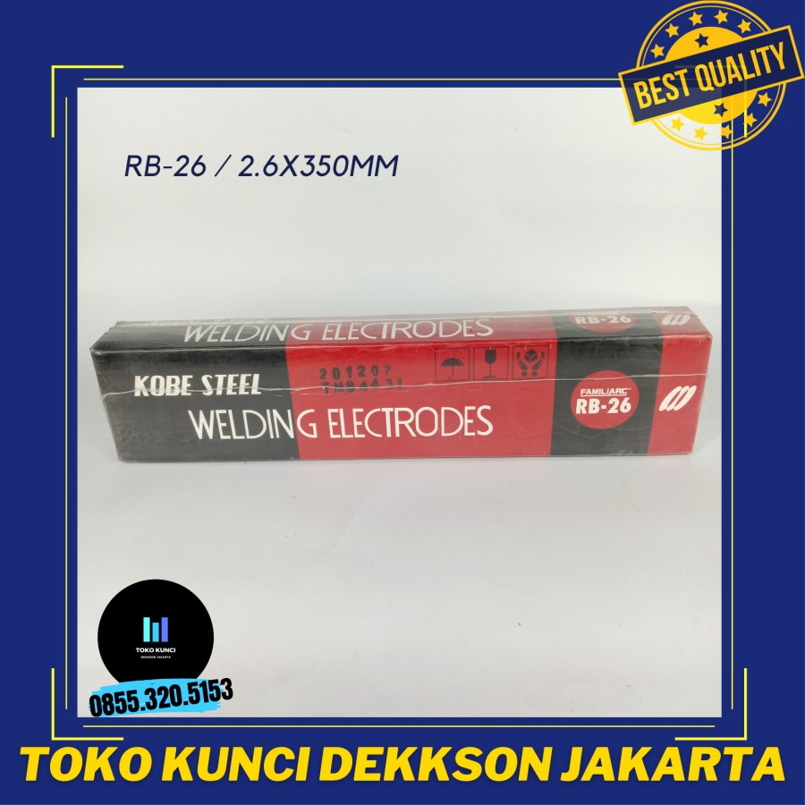 KAWAT LAS LISTRIK KOBE STEEL RB-26 (/1kg)
