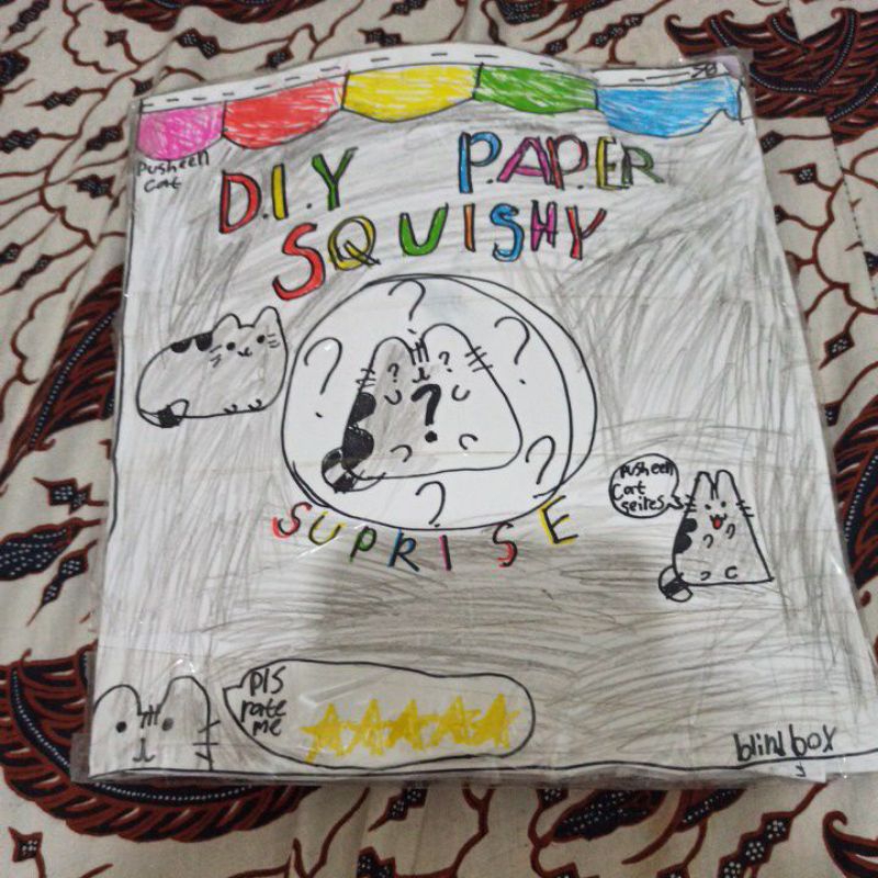 Homemade paper squishy suprise blind bag