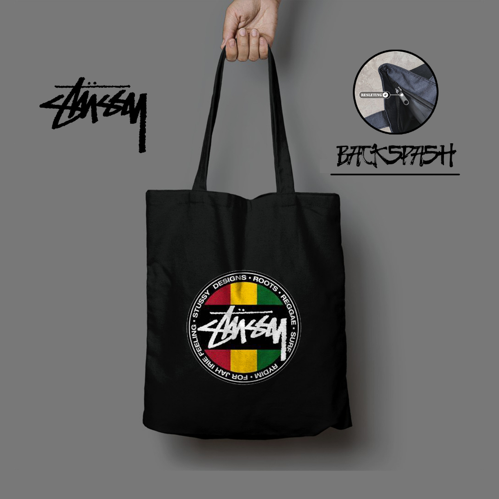 Tas Totebag Stussy Skate Pria Wanita - STUSSY B