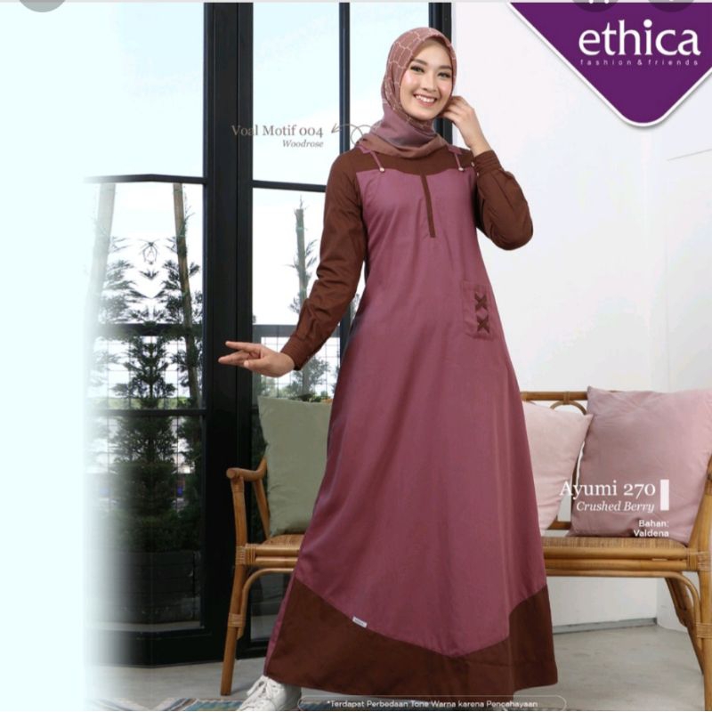 DRESS / GAMIS AYUMI 270 BY ETHICA TERBARU 