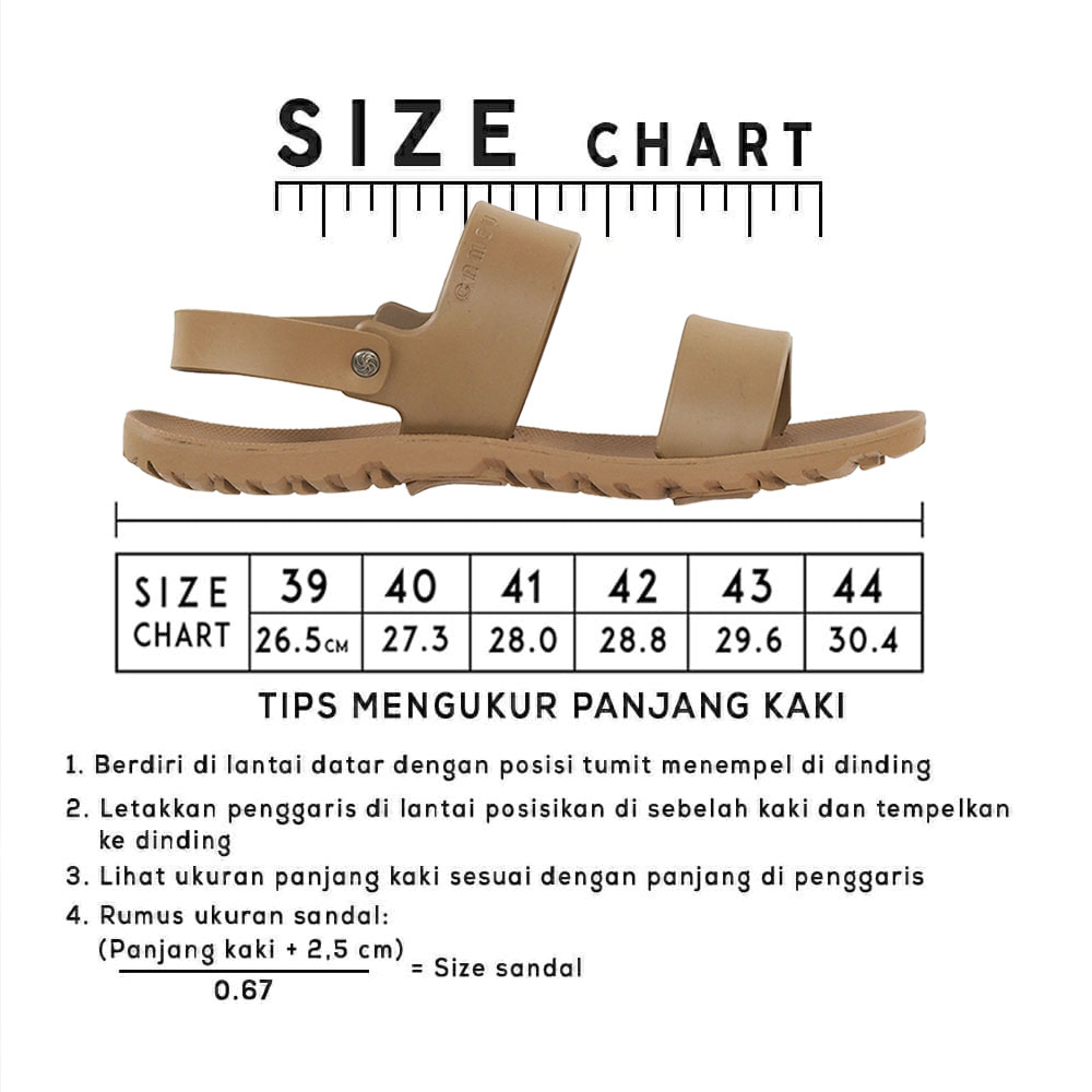 Sepatu Sandal Pria Tali Belakang Bahan Full Karet Rubber Anti Slip Licin Dan Tali Tidak Mudah Putus - Dante All Varian Original Sendal Camou Pria N82_STORE