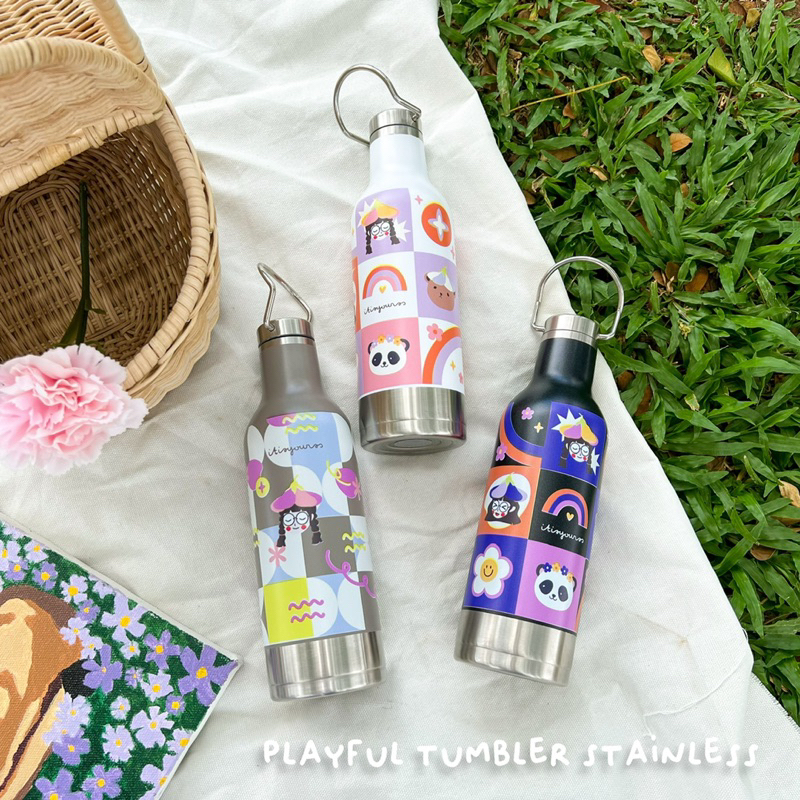 Tumbler Stainless Playfull | Tumbler Korean | Tumbler Hot &amp; Cold