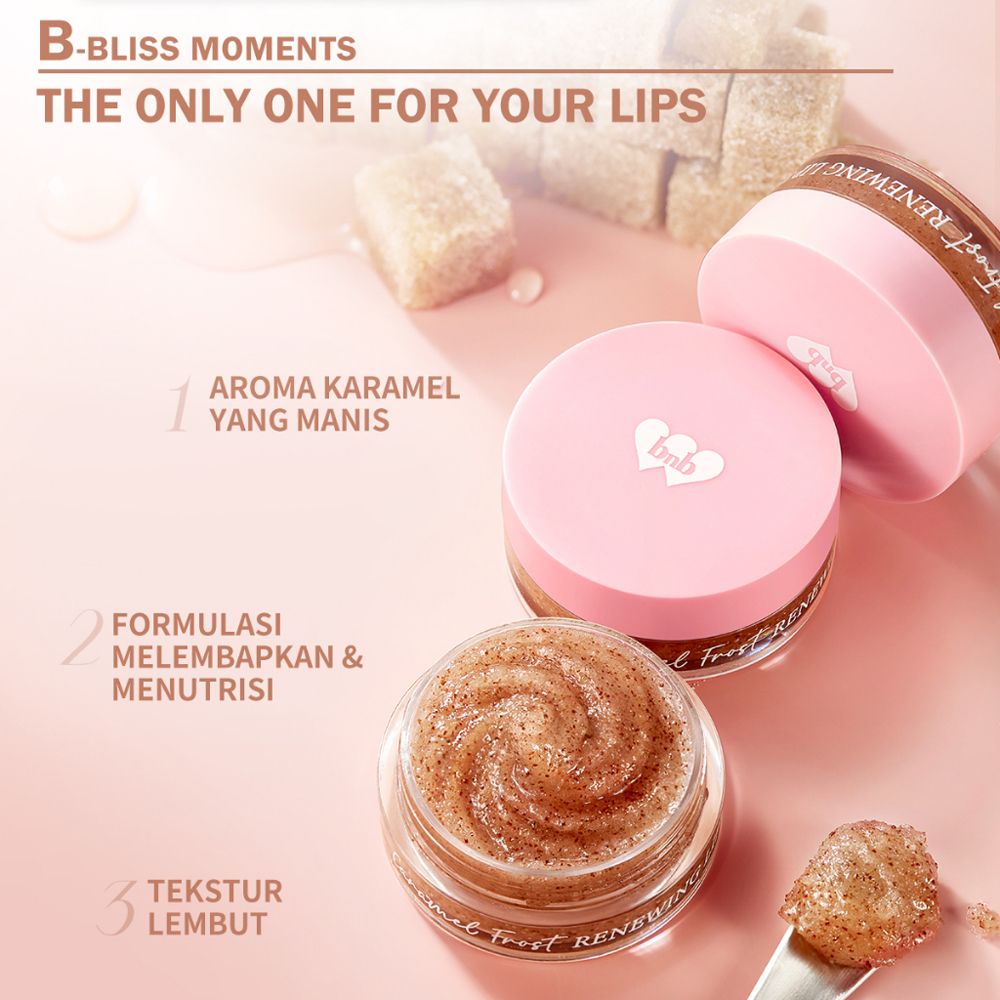 ❤ BELIA ❤ BARENBLISS Caramel Frost Renewing Lip Scrub 8g | BNB Scrub Bibir Eksfoliasi Exfoliator B&amp;B