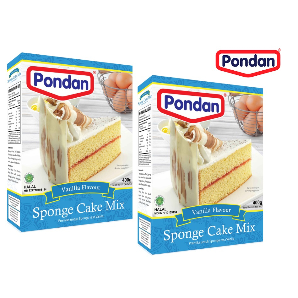 

Pondan Sponge Cake Vanilla 400g