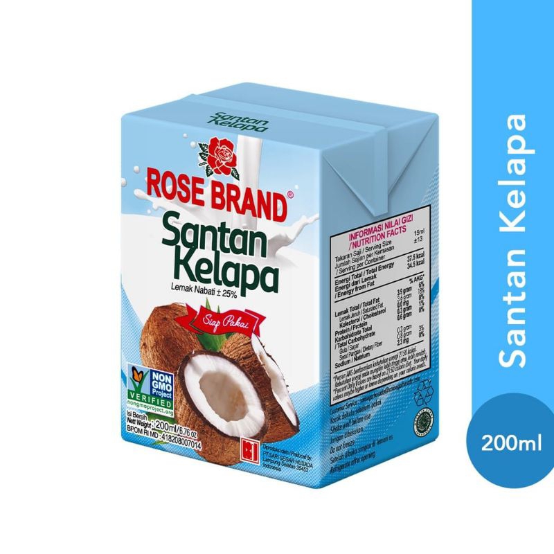 

Santan Kelapa Rosebrand Rose Brand 200 ML