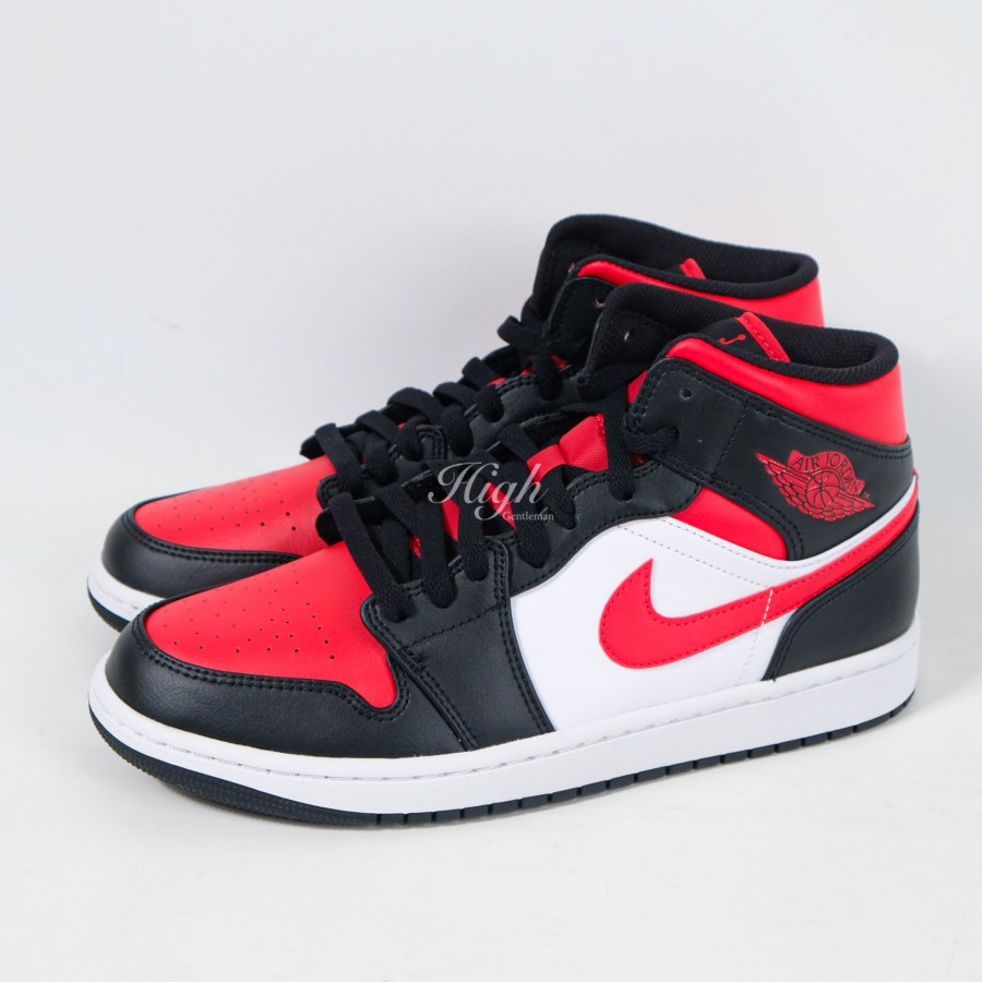 Air Jordan 1 Mid Bred Toe 2022 (Men) 554724-079