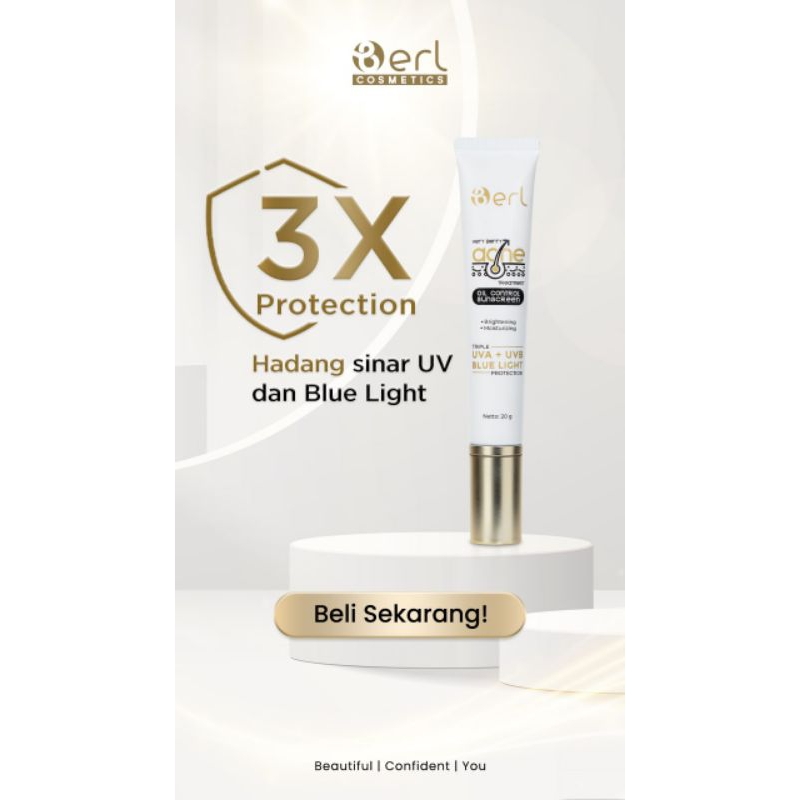 Very Berry Oil Control Sunscreen B Erl Tabir Surya Untuk Wajah