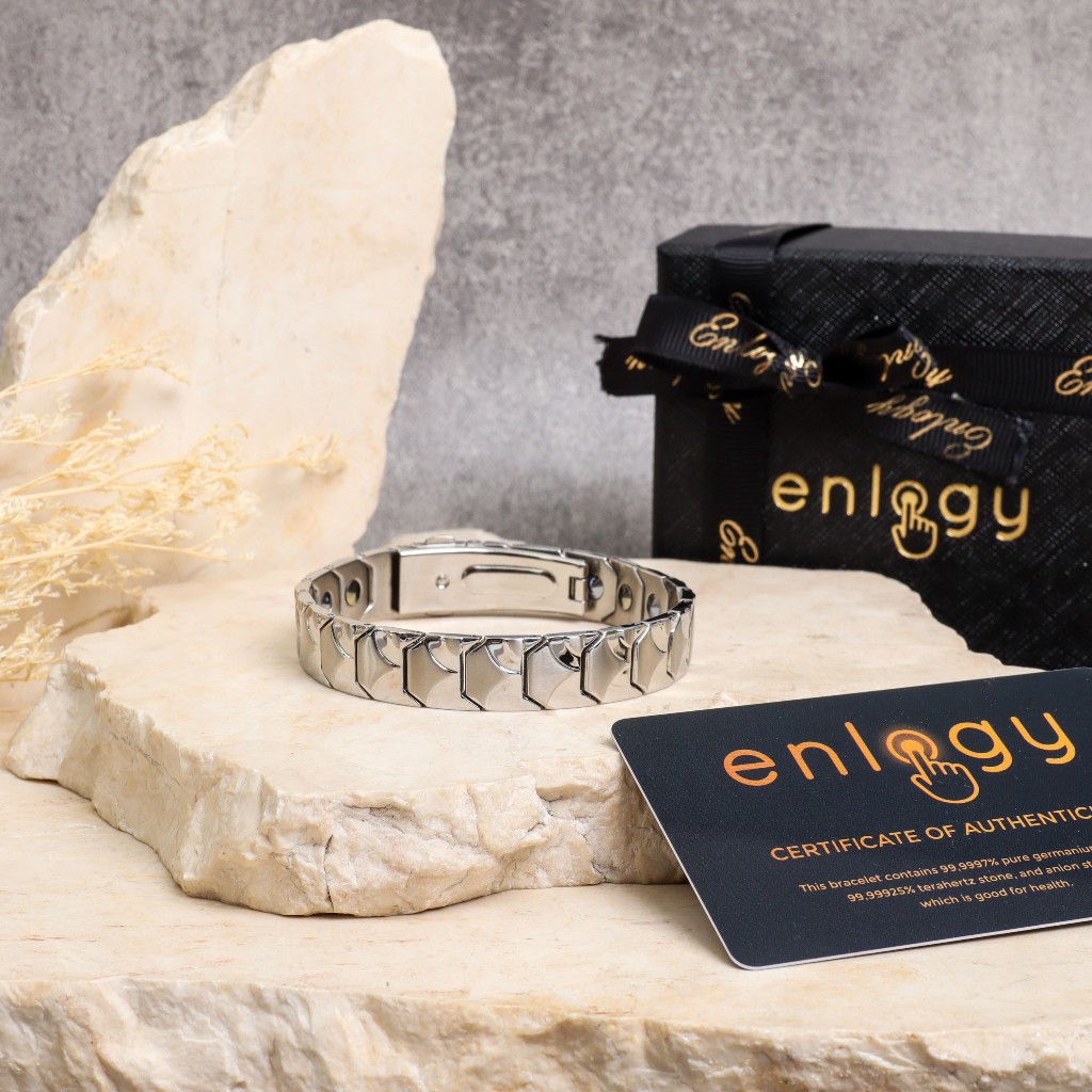 Ay00 Gelang Enlogy Gelang Teknologi Enlogy Luxury Tech Bracelet - Silver