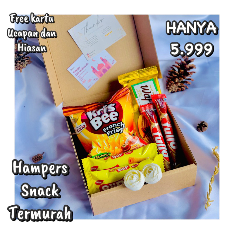 

HAMPERS SNACK TERMURAH RECEH KADO WISUDA ULANG TAHUN DLL