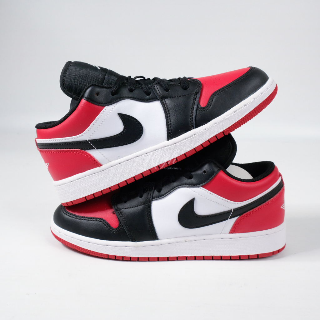 Air Jordan 1 Low Bred Toe GS 553560-612