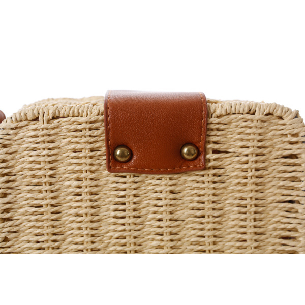 Vintage Straw Rattan Square Sling Bag 10203