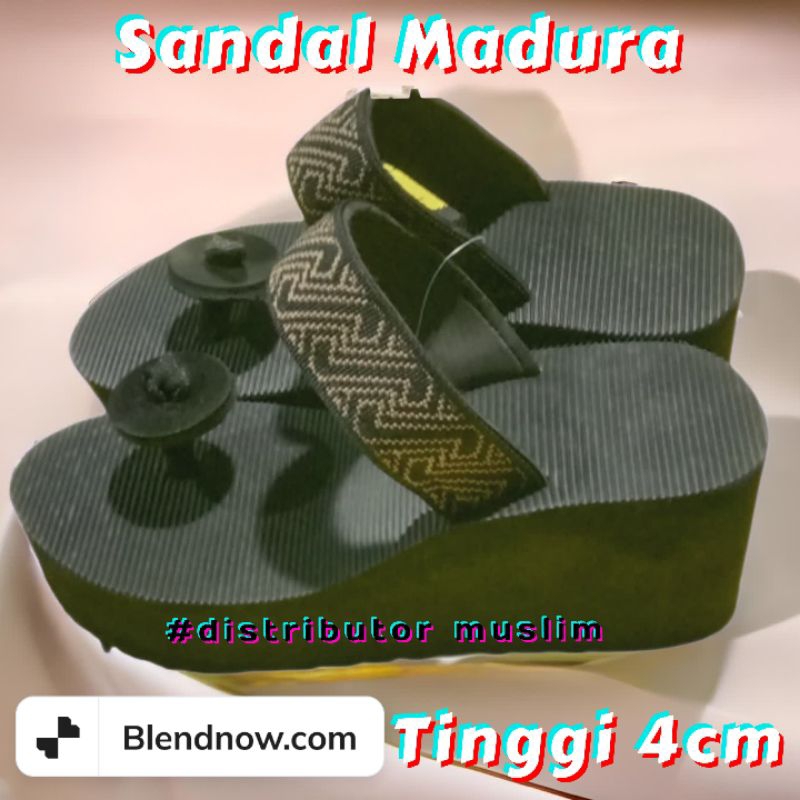 (GROSIR) SANDAL MADURA JAMUR TINGGI 4CM SIZE 36-42 CEWEK CANTIK TERBARU | SANDAL GUNUNG | SANDAL WEDGES (GROSIR &amp; PARTAI)