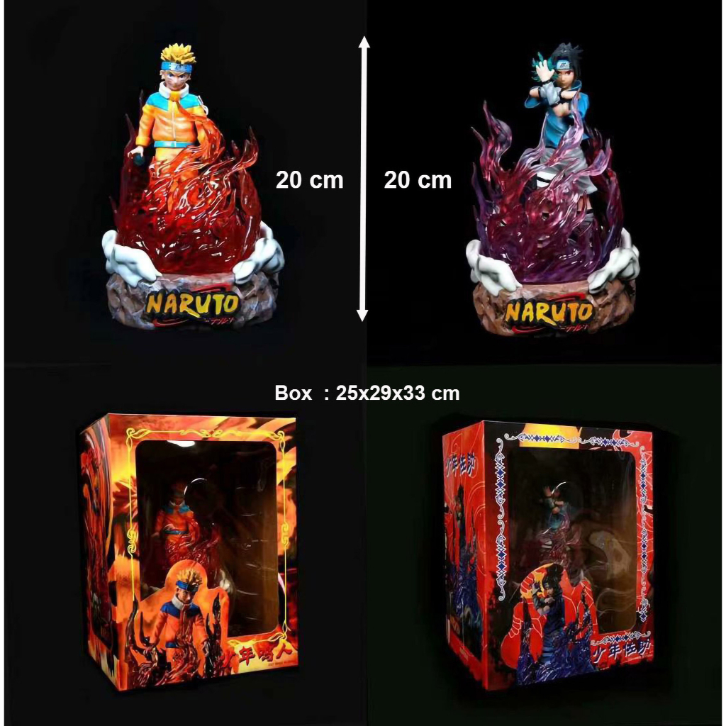 Naruto Sasuke Uchiha GK Luminous Juvenile Scene Action Figure