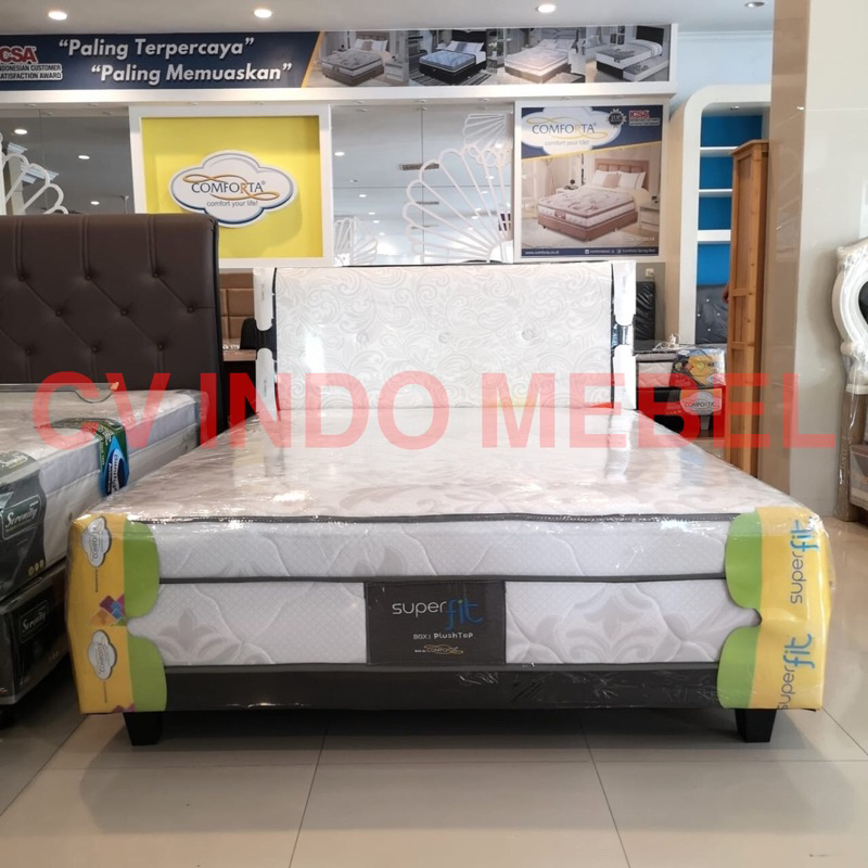 boxy superfit comforta springbed boxy paten spring bed set ready stock makassar