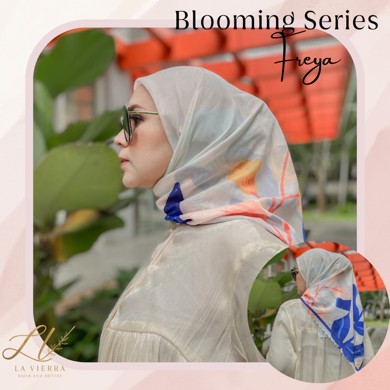 La Vierra Blooming Series Signature Scarf Hijab Segiempat Printing
