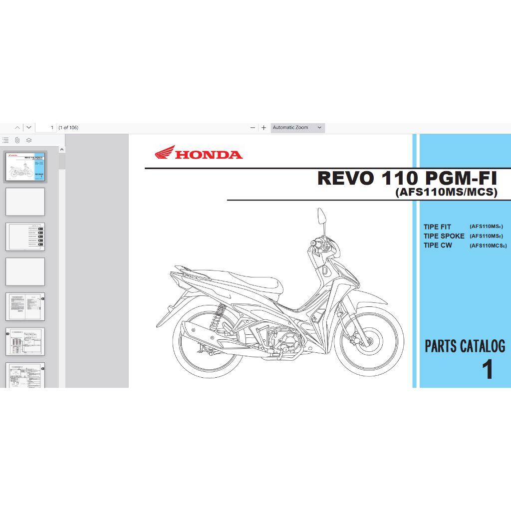 motor Honda-Revo-FI Buku Parts Catalogue Copian Honda Katalog-Suku-Cadang-Honda-Revo-FI