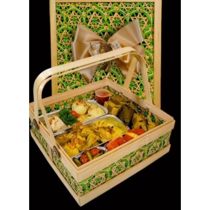 Rantang box bambu kotak hampers