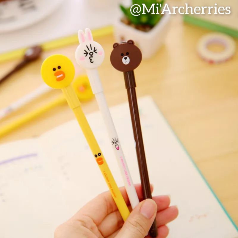 

MA-Pena Karakter Kelinci/ Pulpen Beruang/ Pulpen Bebek/ Pena Gel/ Alat Tulis lucu