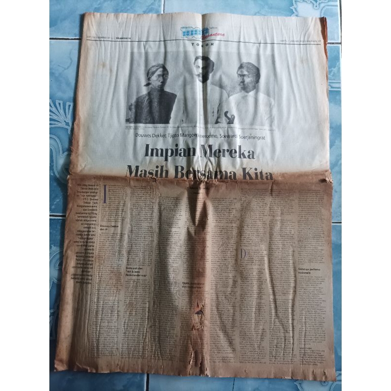 Original Koran Kompas Langka Lawas Edisi Khusus 1000 Tahun Nusantara Terbit Tahun 2000