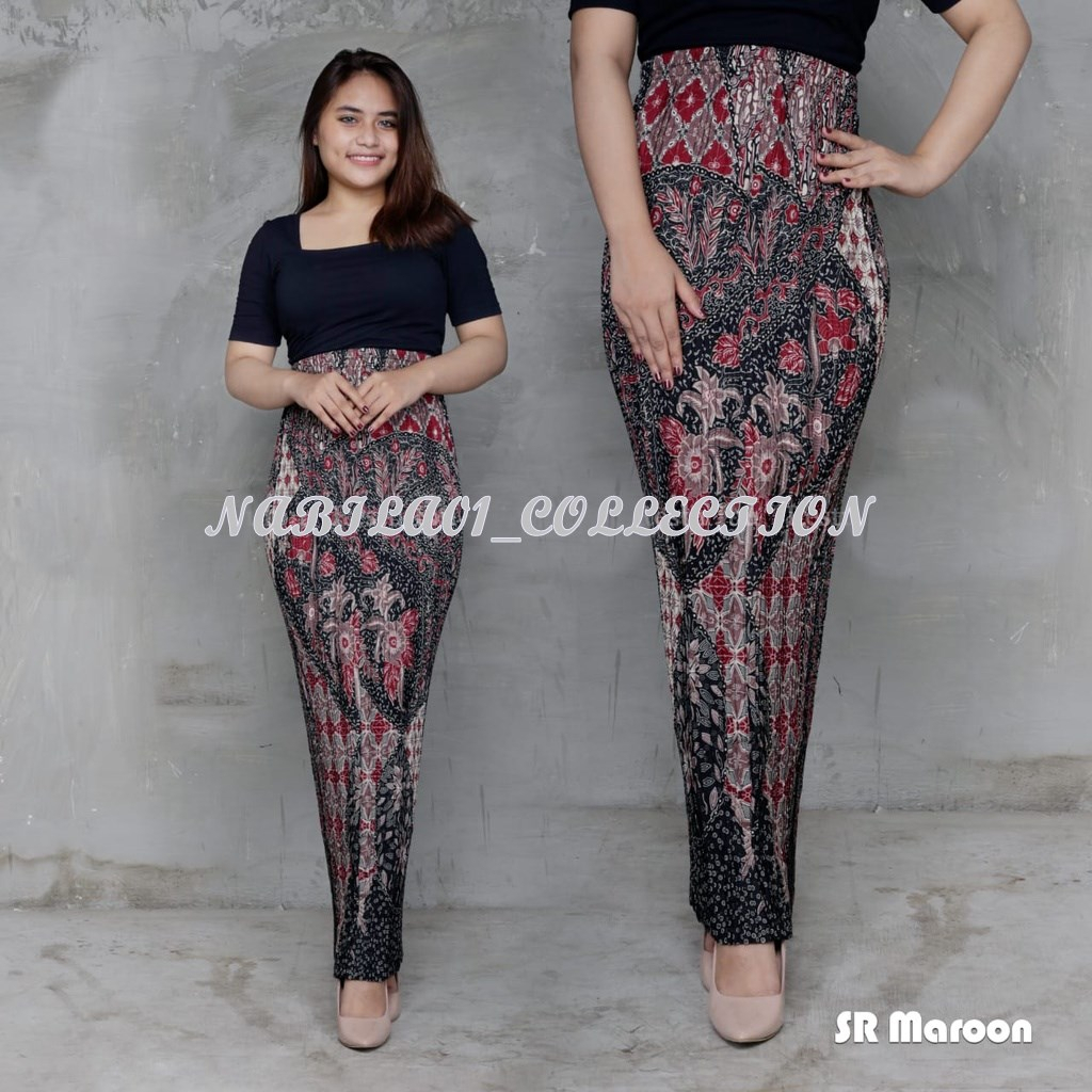 ROK PLISKET TERMURAH Allsize Batik / Bawahan Kebaya Batik / Rok Batik Jumbo