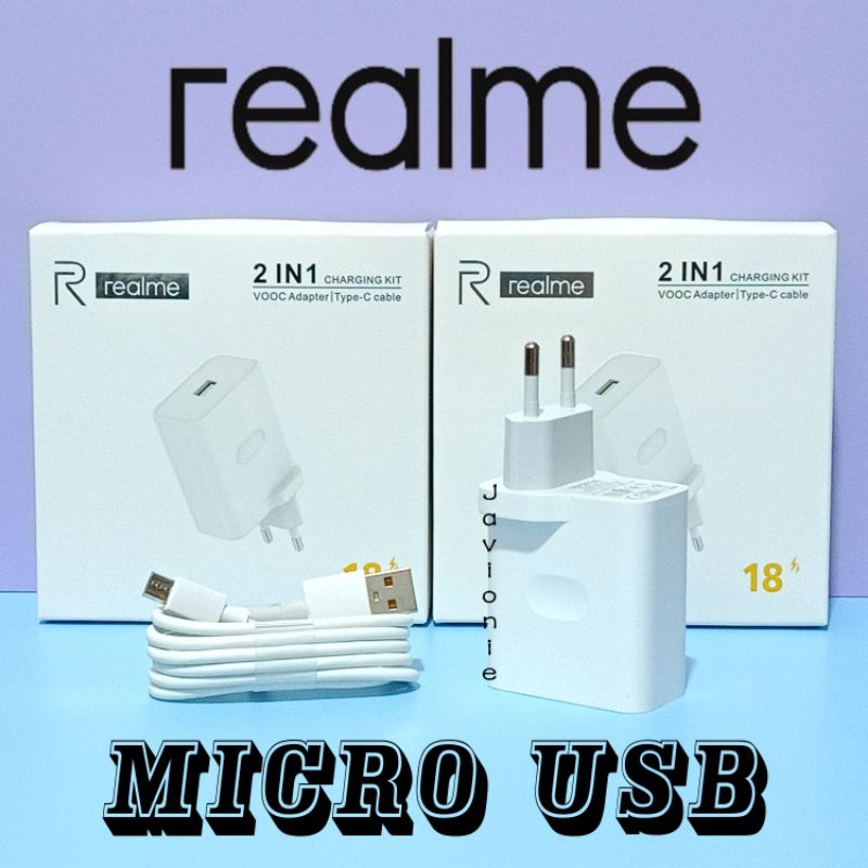 Charger Cas Casan Realme C33 C31 C30 C21 C21Y C20 C12 C11 C3 C2 C1 10W 18W 20W MICRO USB FAST CHARGING