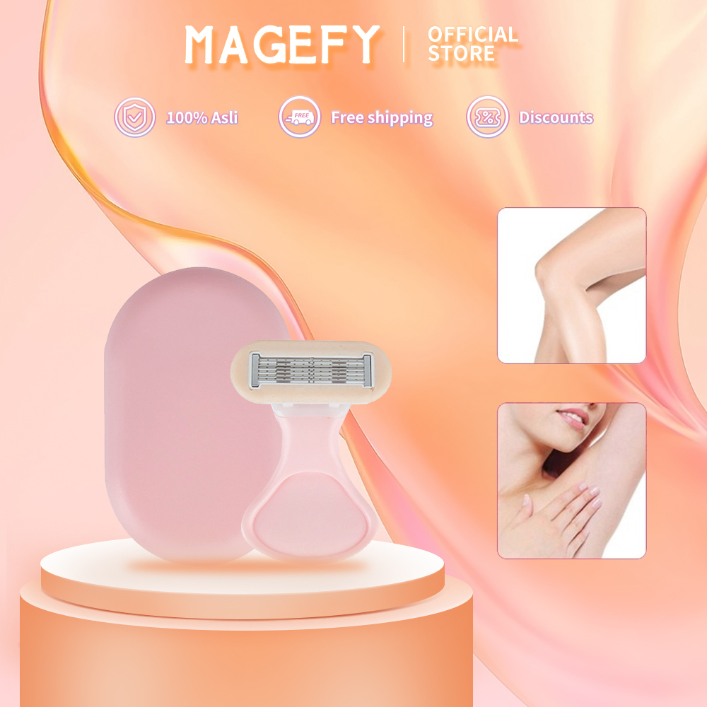 MAGEFY Pisau Cukur 6 Lapis Pisau Cukur Manual Wanita Alat Penghilang Bulu Ketiak Dan Kaki 1361