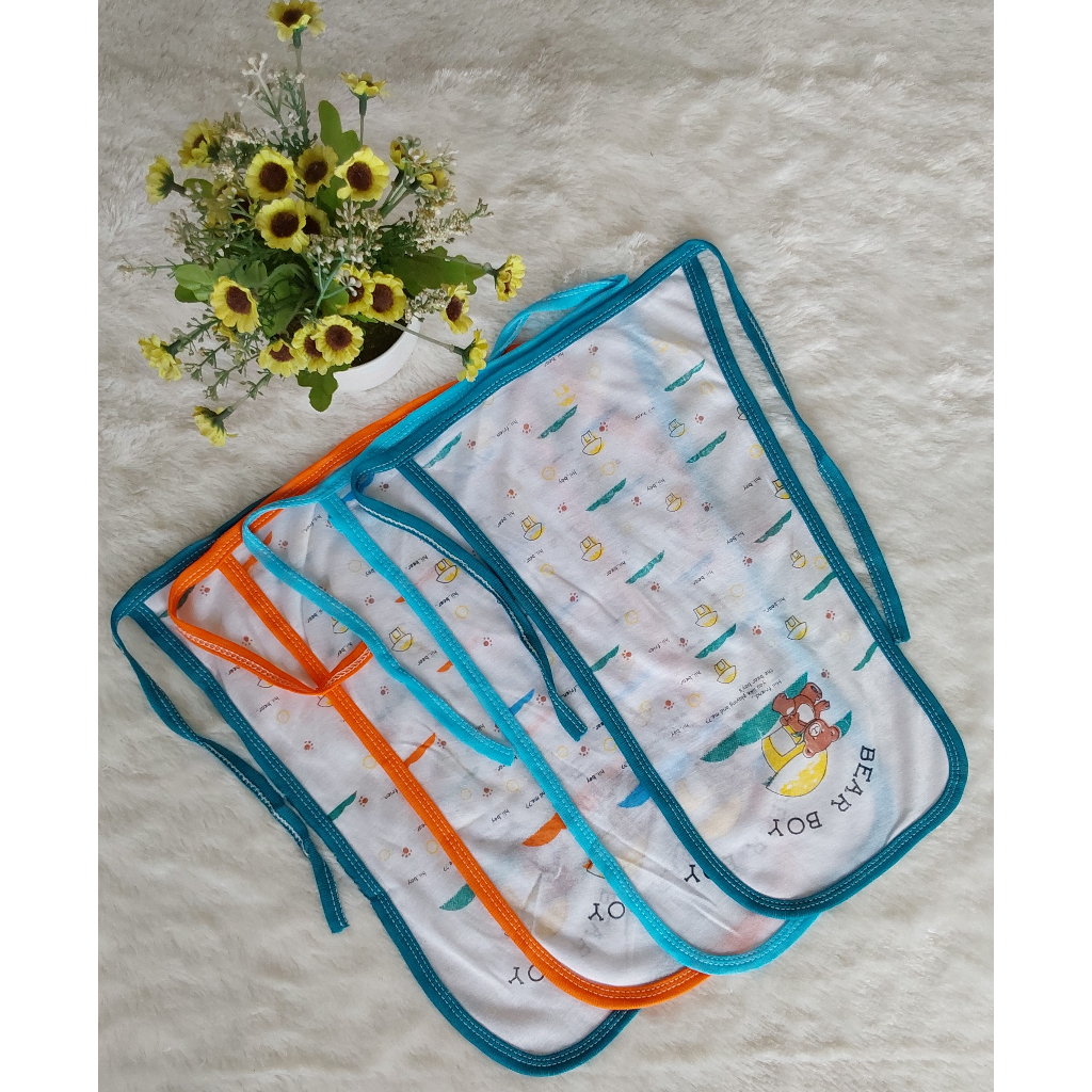 12 helai popok kain tali bayi newborn (tali orange,hijau,biru)