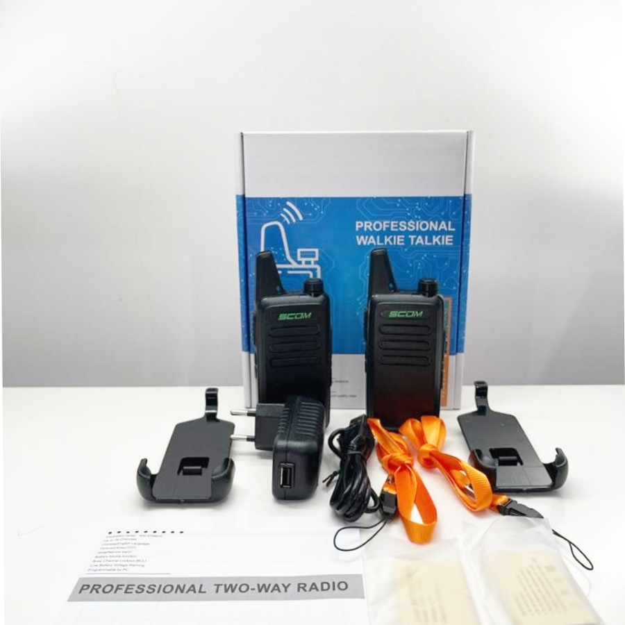 ht walkie talkie scom mini uhf sepasang isi 2 unit KDC1