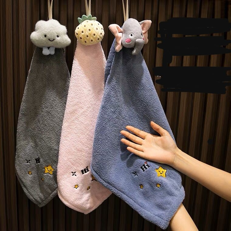 Kain Lap Tangan Bulu Motif Karakter Lucu