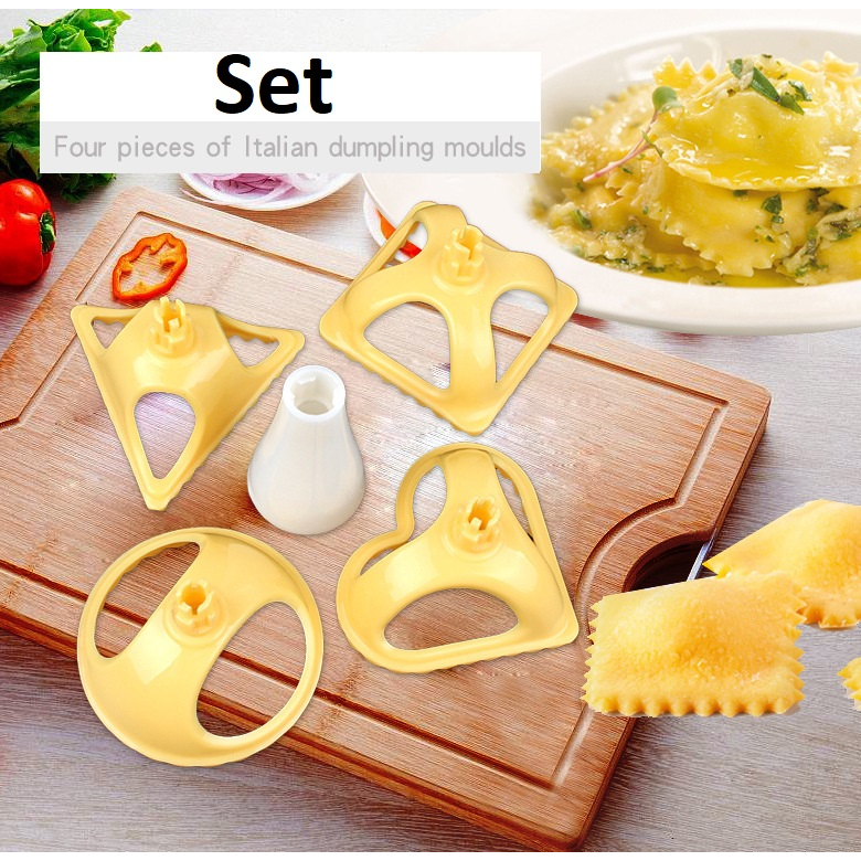 Cetakan Dumpling Set 4 Pcs Kulit Pangsit Cetakan Biskuit Cutter Press