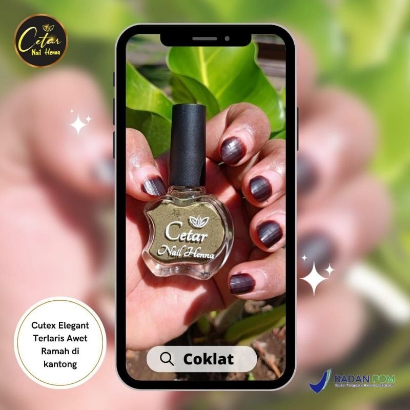 CETAR nail henna kutek muslimah sah untuk wudhu sholat halal awwet BPOM