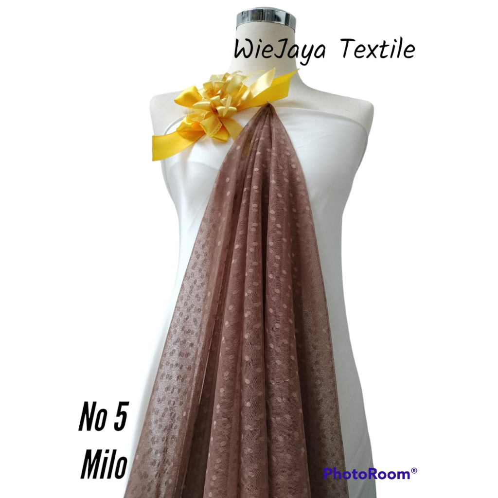 Kain Tulle Dot Murah Grade A, cocok digunakan utk seragaman, aplikasi, pelengkap Gaun, Wedding dll