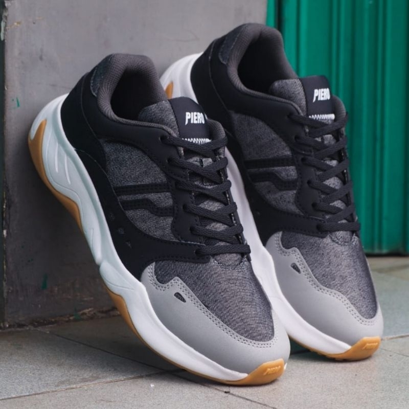 Sepatu Sneakers Casual Piero Ergo ST Denim