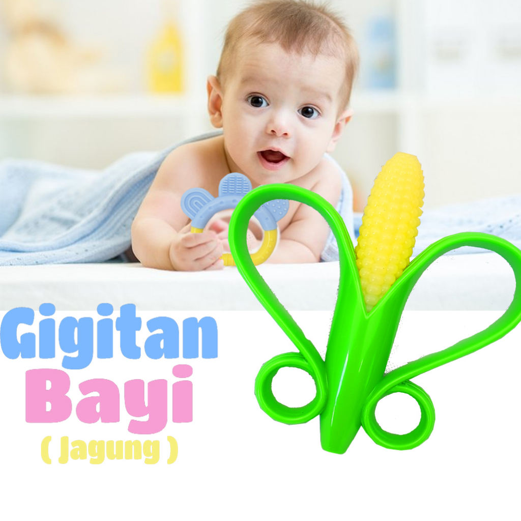 SEKAWANTOYS GIGITAN BAYI (EMPENG) Baby Teether MOTIF JAGUNG TERMURAH PASTI AMAN DAN BER SNI(SKW.B51)