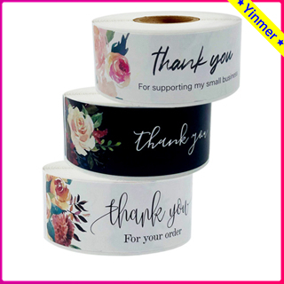 

COD✨ 120 PCS Stiker Label Thank You For Your Order/Stiker Persegi Panjang Hadiah Tag Sticker DIY-Yinmer