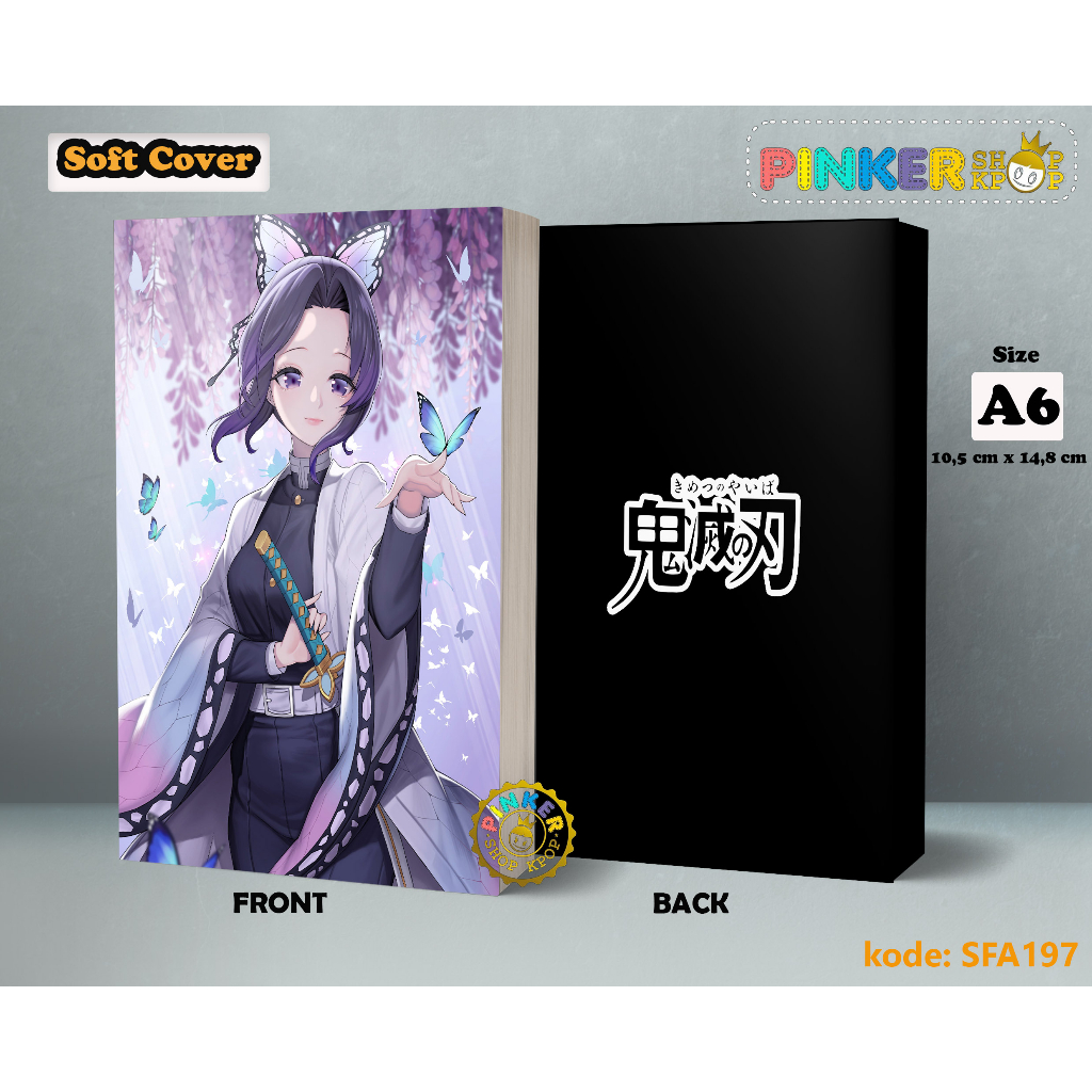 

(SFA197) Pocket Note Anime DEMON SLAYER Softcover A6/A5 Buku Tulis catatan Notes Agenda Planner Jurnal