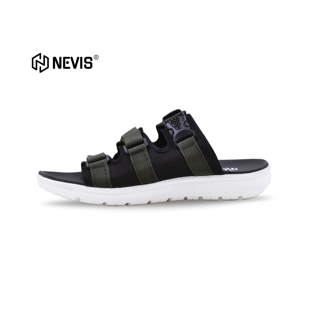 SANDAL PRIA ORIGINAL NEVIS NVS 65 SENDAL SLOP SLIDE SLIP ON HIKING GUNUNG DISTRO CASUAL TERBARU KEKINIAN