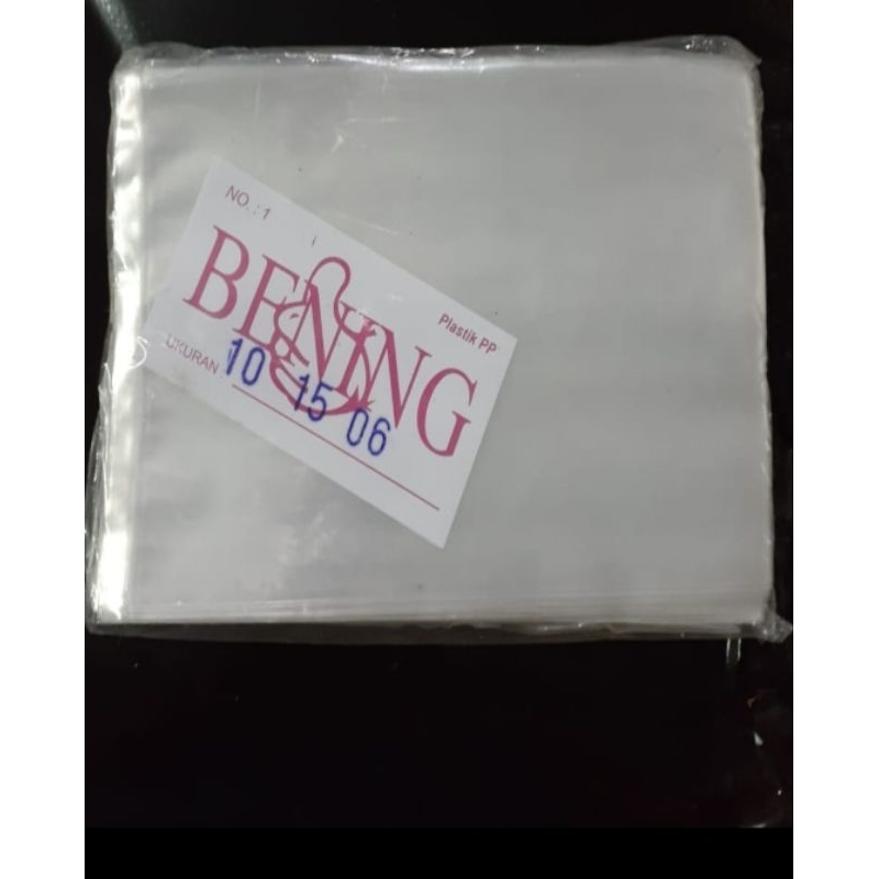 Plastik PP Bening 10x15x06