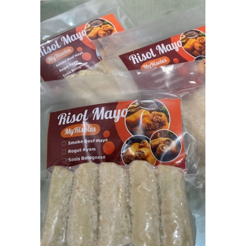 

TERLARIS!! Risoles Smoke Beef Mayo (FROZEN PACK ) Isi 5pcs. Rasa Premium