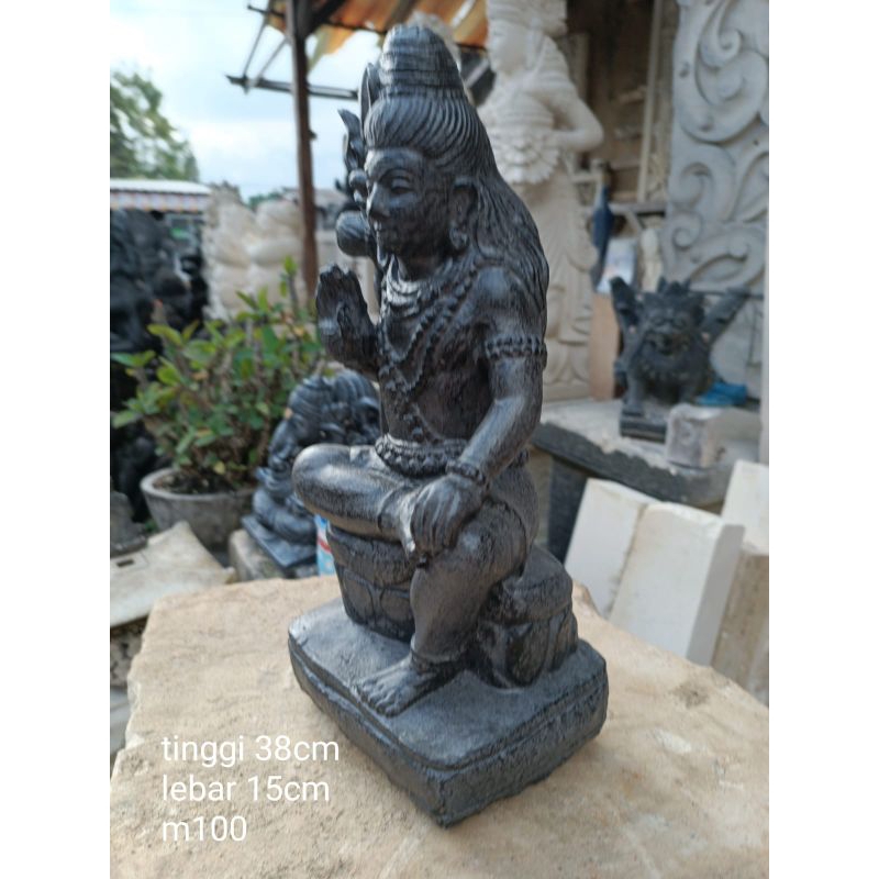 patung dewa Siwa 38cm