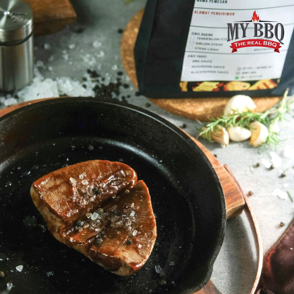 STEAK LIDAH DAGING SAPI FROZEN by MY BBQ