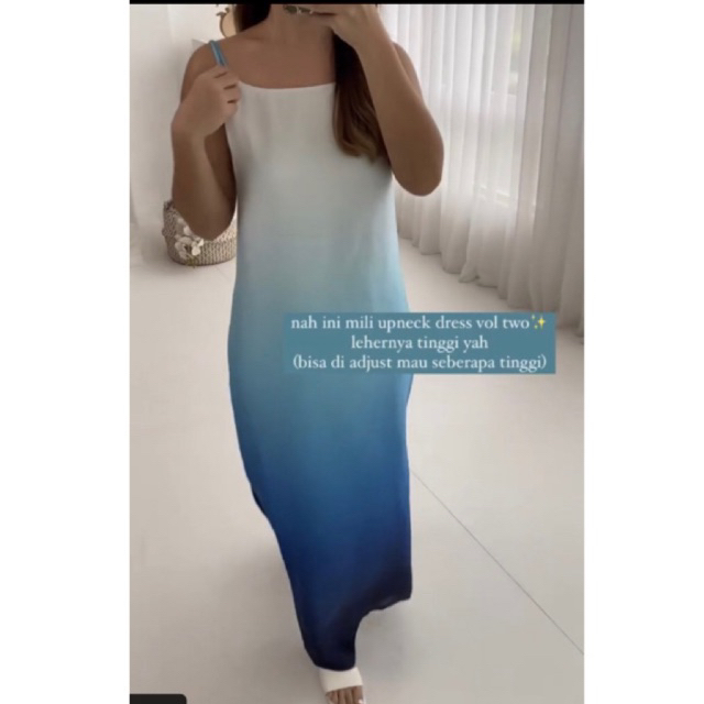 Novere x Mmehullet Mili Upneck Dress Ocean SM