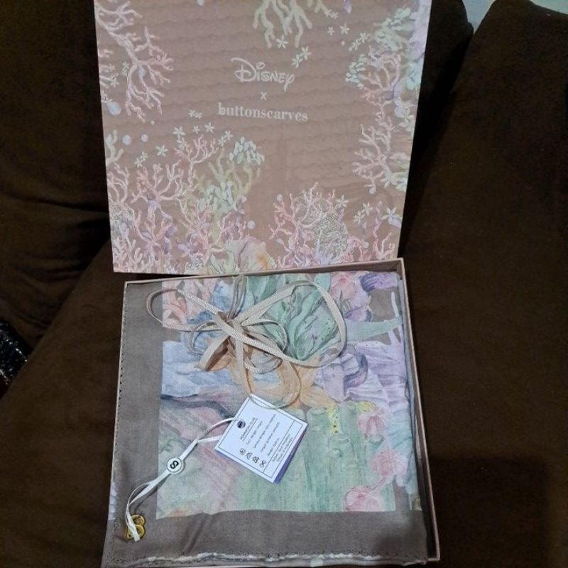 buttonscarves the little mermaid taupe