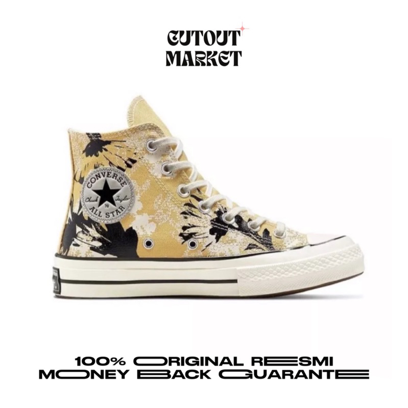 Converse Chuck 70 Hi ‘Floral Fusion Saturn Gold Black Egret’
