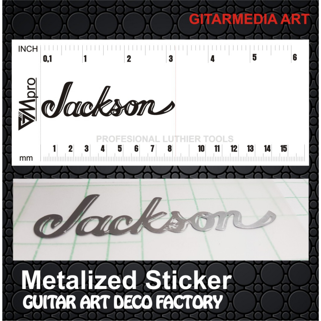 decal logo gitar jackson - Sticker logo head stock gitar Jackson