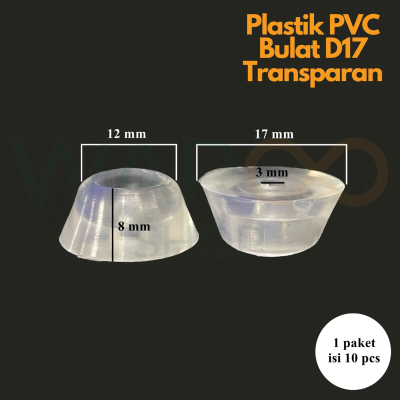 Karet Pelindung Alas Kaki Furniture Meja Kursi Rak Box Elektronik Kayu Bulat Diameter D17 17 mm Beni