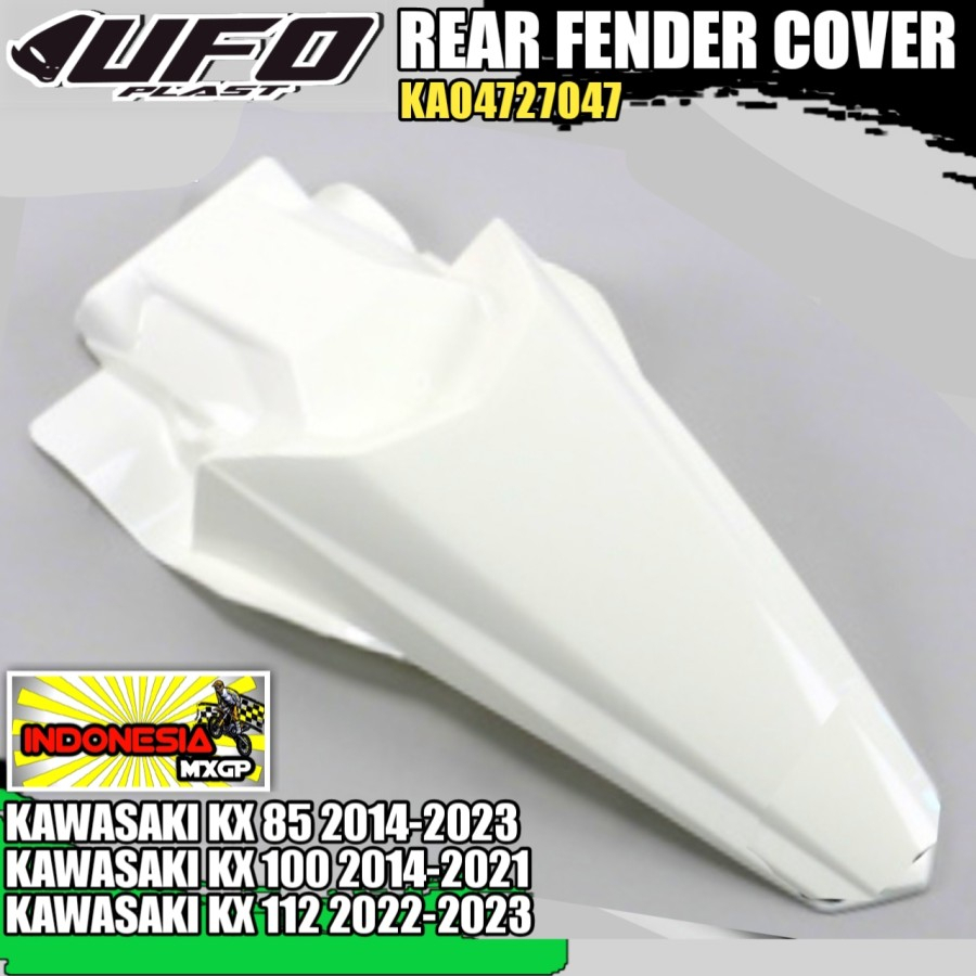 KAWASAKI KX 85 100 112 2014 2015 2016 2017 2018 2019 2020 2021 2022 2023 2024 2025 - UFO PLAST REAR 