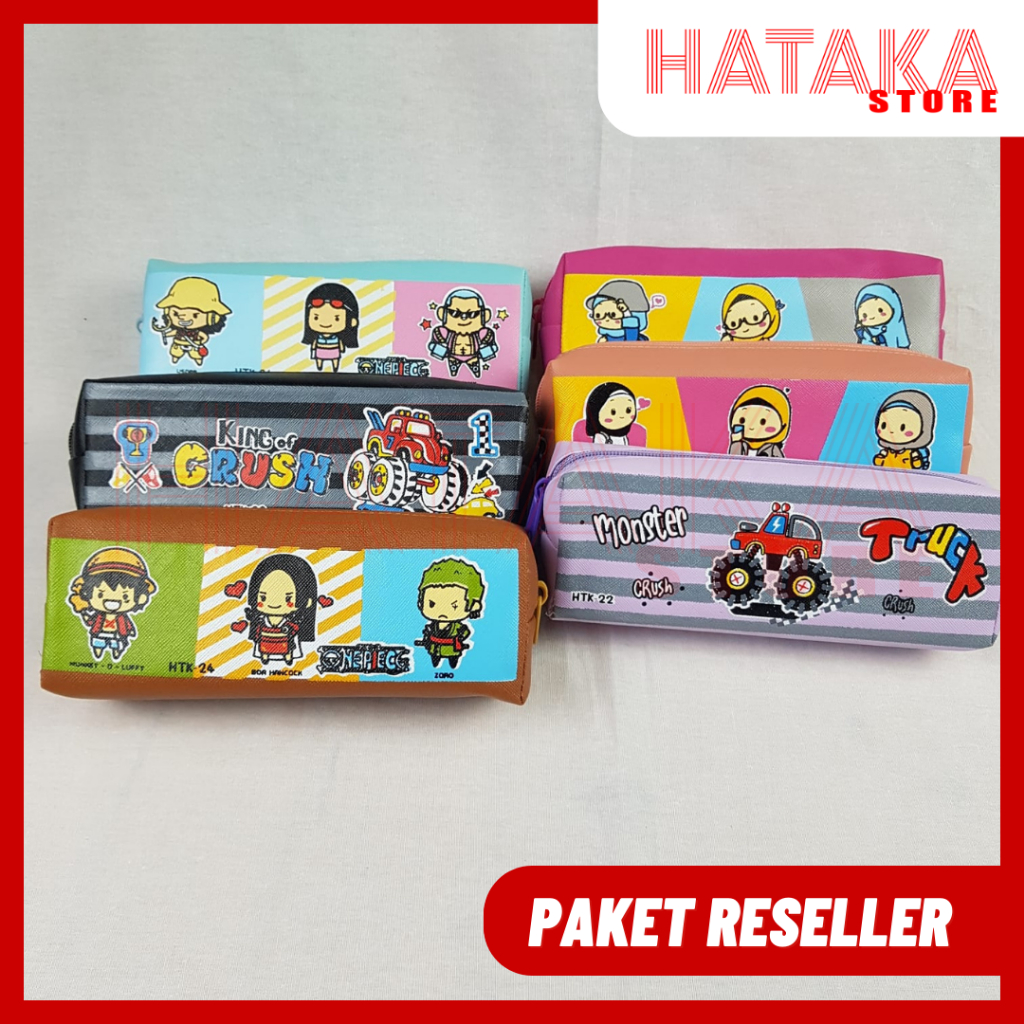 

PAKET RESELLER Kotak Pensil Tempat Pensil Gambar Anime One Piece HATAKA